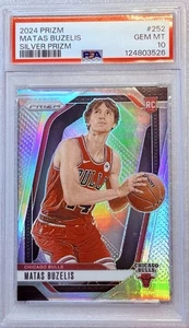 2024-25 Panini Prizm Matas Buzelis Silver Prizm RC PSA 10 - Bild 1 von 2