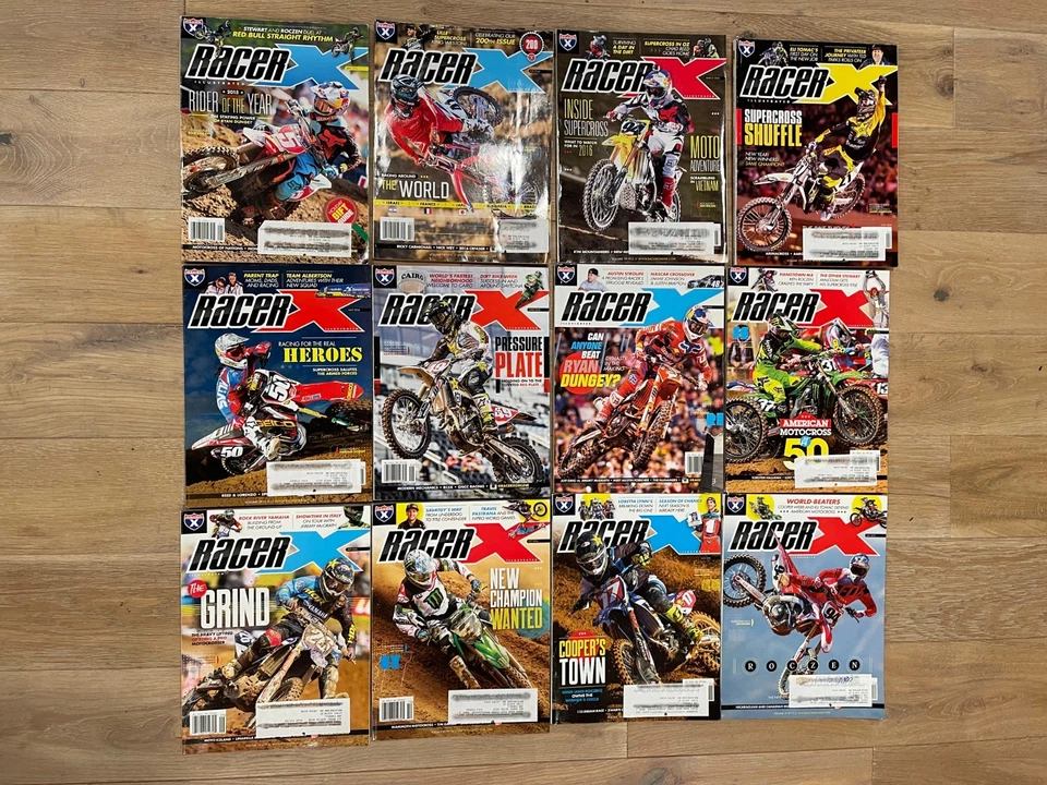 RACER X ILLUSTRATED  MAGAZINE Lot of 12 Complete Year 2016 - Image 1 of 1