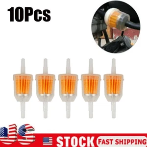 10x Inline Gas Fuel Filter 1/4" 7mm FOR Motorcycle Yamaha Polaris Kawasaki 1F - Bild 1 von 7