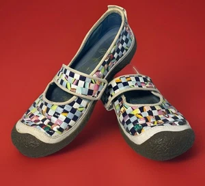 KEEN Shoes Womens 9 Woven Comfort Mary Jane Slip-ons Colorful - Picture 1 of 10