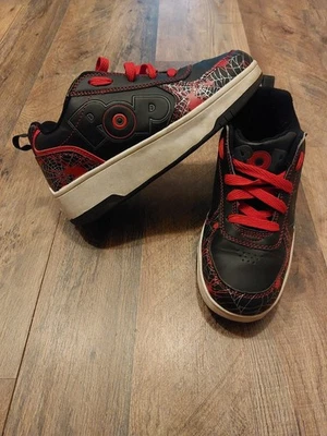 ZAPATOS NIÑOS POP BY HEELYS NEGRO/ROJO GRIS TELA DE ARAÑA Y ARAÑAS HE100438 TALLA 5 Foto 1 de 4