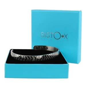 Brazalete/brazalete magnético de titanio unisex elegante Chevron 6 imanes salud raro... - Imagen 1 de 6