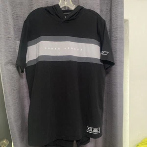 Under Armour Steph Curry Kurzarm Hoodie Herren Large schwarz Training Fitnessstudio - Bild 1 von 5