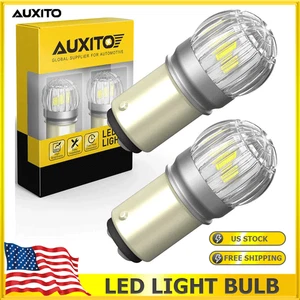 AUXITO 1157 LED Turn Signal Brake Reverse Daytime Light Bulbs White Error Free - Picture 1 of 9