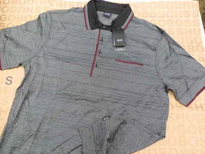 Hugo Boss Italian Fabric Black Label Grey Regular Fit Classic Polo T-Shirt Small - Image 1 of 4
