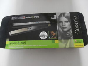 Remington S1041 Sleek & Curl Straightener with Rounded Design for Precise Curls