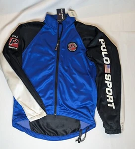 NWT Vintage 1990s Polo Sport Ralph Lauren Cycling Jacket Medium Deadstock - Picture 1 of 15
