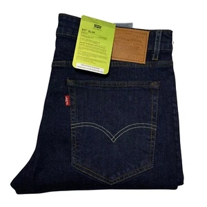 Mens Levis 511 Slim Fit Jeans Stretch Dark Blue Denim 045111786 New with Tags - Picture 1 of 5