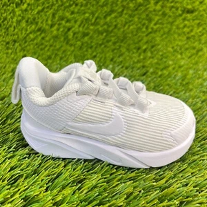 Nike Star Runner 4 Kids Toddler Size 5C White Athletic Shoes Sneakers - Picture 1 of 10