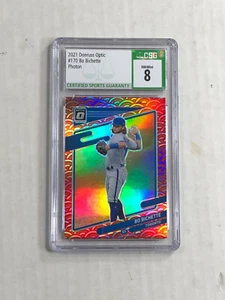 BO BICHETTE 2021 Donruss Optic PHOTON PRIZM SSP RC #170! CSG NM-MT 8! RARE! - Picture 1 of 3
