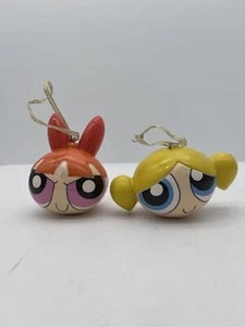 Powerpuff Girls Christmas Ornaments x 2 Blossom And Bubbles - Picture 1 of 9