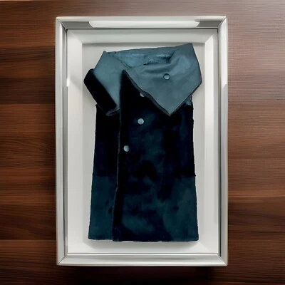 PRECIOSO ABRIGO VISÓN REAL CHAQUETA DE PIEL DE LUJO CHALECO REVERSIBLE TALLA M-L Foto 1 de 4