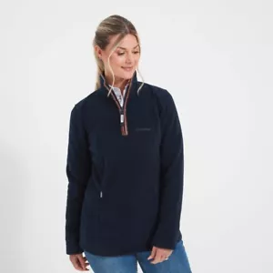 Ladies-Schoffel Tilton 1/4 Zip Fleece - Navy - Picture 1 of 6