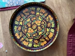 Vintage Daher Decorated Ware Floral Metal Tray Made In England - Picture 1 of 2