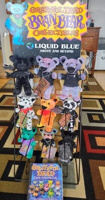 Lote de 9 Grateful Dead Bean Bears mostrador de pared y libro de recortes de gira Foto 1 de 4