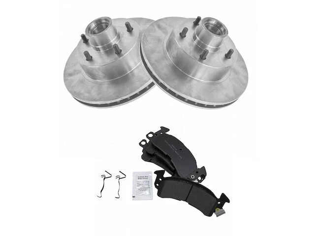 TRQ 86CC19Y Front Brake Pad and Rotor Kit Fits 1976 Cadillac Seville - Изображение 1 из 1