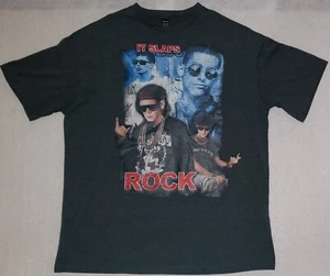 EZwear Figur Buchstabe "It Slaps" "Rock" Gr. XS dunkelgrau Grafik Shein T-Shirt - Bild 1 von 4