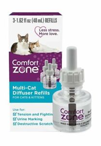 Comfort Zone Multi-Cat Calming Diffuser Refills, 3 Pack