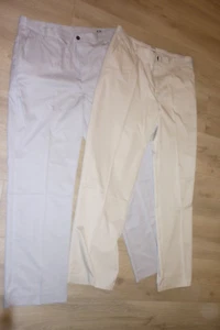 2 Adidas Golf Hosen, grau/beige Größe 40x34 - Bild 1 von 2