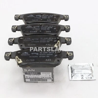 Kit de pastillas de freno de disco delanteras originales Infiniti G35 G37 Q60 D1060-JK00B Foto 1 de 2