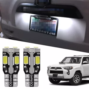 2pcs 6000K White 168 LED License Plate Light Bulbs for 1996-2022 Toyota 4Runner - Picture 1 of 12
