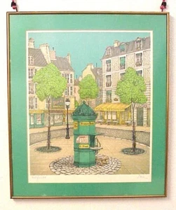 LITOGRAFÍA "KIOSCO" EDICIÓN LIMITADA DE JUAN DORE, #18 DE 35 PRUEBAS DE ARTISTA - Imagen 1 de 5