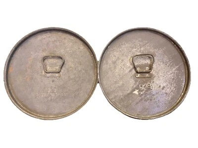 U.S. American Stove Co Military Dutch Oven Lids.  2 in the lot - Image 1 of 4