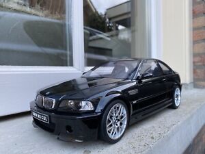1:12 BMW (E46) M3 CSL Coupe Black 2003 Carbon Roof Otto Models Ottomobile G034