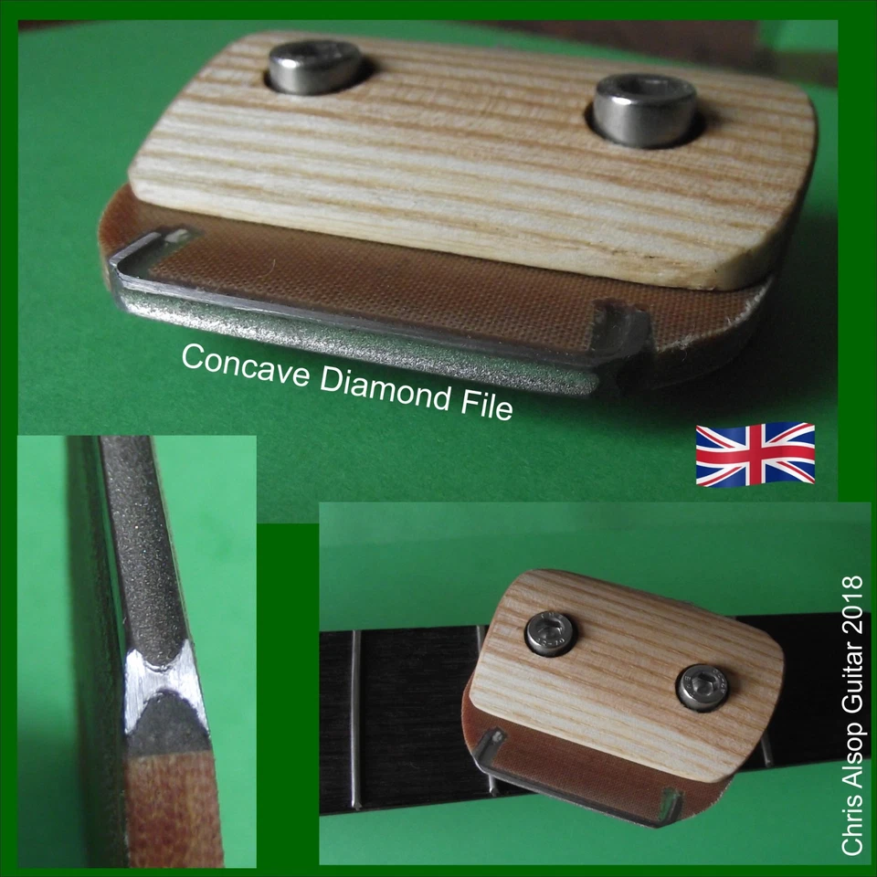Fret Crowning File System. Changeable DIAMOND Files 2.0mm or 2.5mm or 3.0mm wide - Image 1 of 4