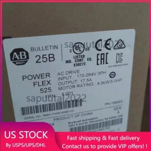 25B-B017N104 PowerFlex 525 ,240VAC 3HP 2022 US Free Tax - Picture 1 of 4