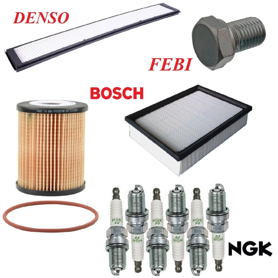 Kit de puesta a punto filtros de aceite de aire de cabina tapones de drenaje para BMW 323i E46 1999-2000 Foto 1 de 1