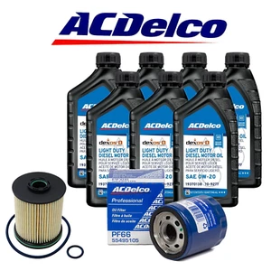 ACDelco 0W-20 Oil & Fuel Filter Kit For 2019+ Chevy 3.0L Duramax Diesel OEM - Picture 1 of 6