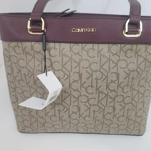 CALVIN KLEIN MUJER CUERO BOLSO BOLSO PRECIOSO - Imagen 1 de 15