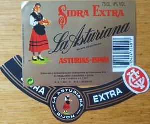 Etiquetas vinos SIDRA EXTRA LA ASTURIANA Asturias ESPAÑA Labels wine - Bild 1 von 1