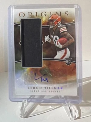 2023 Panini Origins CEDRIC TILLMAN Rookie Patch Auto RPA RJJA-CTI Browns - Image 1 of 2