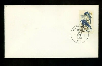 US FDC #1241 Ninguno NIM 1963 Rochester NY Audubon Columbia Jays Birds No Oficial Foto 1 de 2