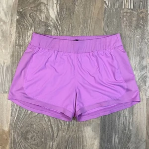 Athleta Go The Distance Shorts Medium Running Athletic Purple Thistle Pull On - Picture 1 of 7