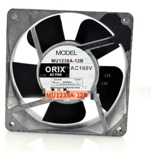 1 pcs ORIX MU1238A-12B 100V 120*120*38 12cm aluminum frame axial fan - Afbeelding 1 van 1