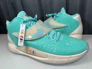 Nike KD14 Enspire Friends And Family Basketball Shoe AURORA Sz 18 DV2098-300 - Picture 1 of 13
