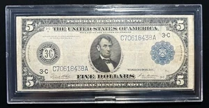 Fr. 855a 1914 $5 Five Dollars Federal Reserve Note Philadelphia - Picture 1 of 2