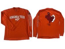 T-shirt à manches longues Virginia Tech Hokies taille dos moyen graphique homme M
