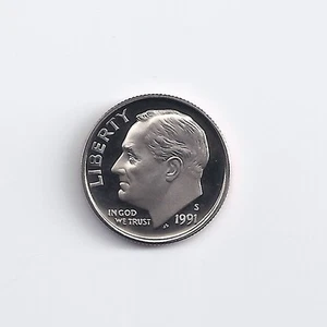 1991-S   PROOF DIME ROLL - Picture 1 of 1