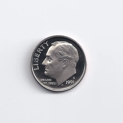 1991-S   PROOF DIME ROLL Cover
