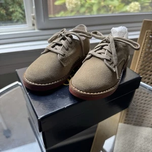 Polo Ralph Lauren Jungen braune Wildleder Oxford Schuhe, neu mit Karton, Größe: 6,5 Jungen - Bild 1 von 3