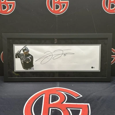 Frank Thomas Autographed Chicago White Sox Signed Framed 8x26 Photo Beckett BAS - Image 1 of 3