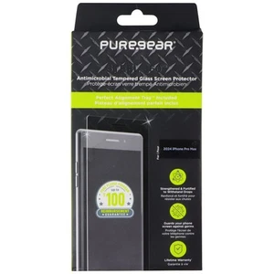 PureGear Steel 360 Tempered Glass Screen Protector for Apple iPhone 16 Pro Max - Picture 1 of 2