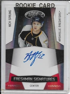 2010-11 Certified Nick Spaling Mirror Red Rookie Auto # 179 #d/250 - Picture 1 of 2