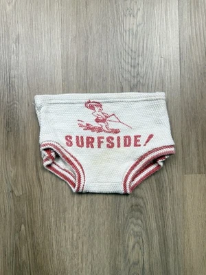 50s Vintage Youth Toddler Surfside Backside Cotton Souvenir Swim Shorts Rare - Image 1 of 4