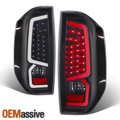 Se adapta a 2014-2021 Toyota Tundra SR5 Luces traseras de barra de tubo LED negras Foto 1 de 4