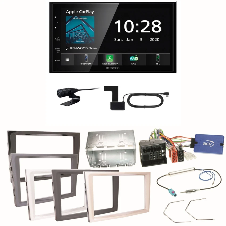 Kenwood DMX5020DABS CarPlay Einbauset für Opel Astra H Corsa D Zafira B Antara - Bild 1 von 1